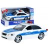 Policijos automobilis su garsais ir šviesomis