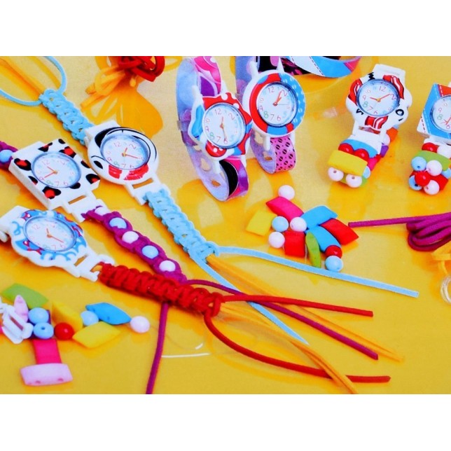 Stilingo laikrodžio karoliukų komplektas su priedais