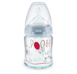 Stiklinis buteliukas - mini Pooh 0-6 mėn / 120 ml