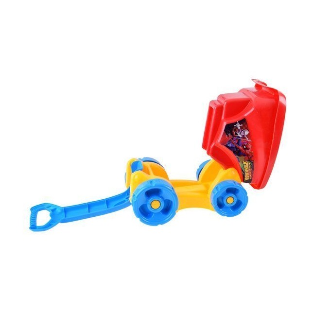 Plastikinis vežimėlio ir smėlio žaislų rinkinys