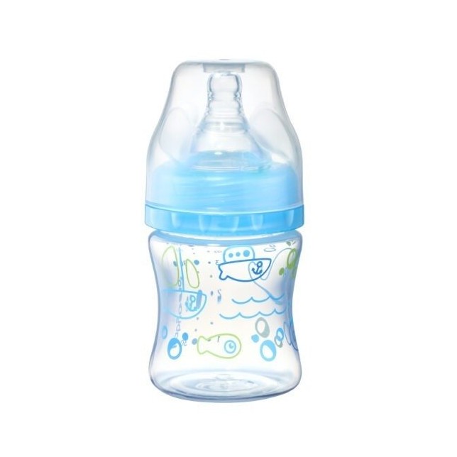 Mėlyno atspalvio buteliukas - "Žuvytės" / 120 ml