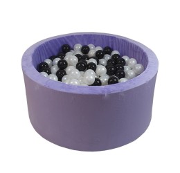 Violetinės spalvos kamuoliukų baseinas 150 vnt. / 90x40 cm