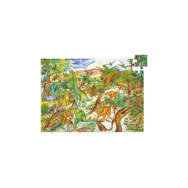 Djeco dėlionė - Dinozaurų era (100 dalių)