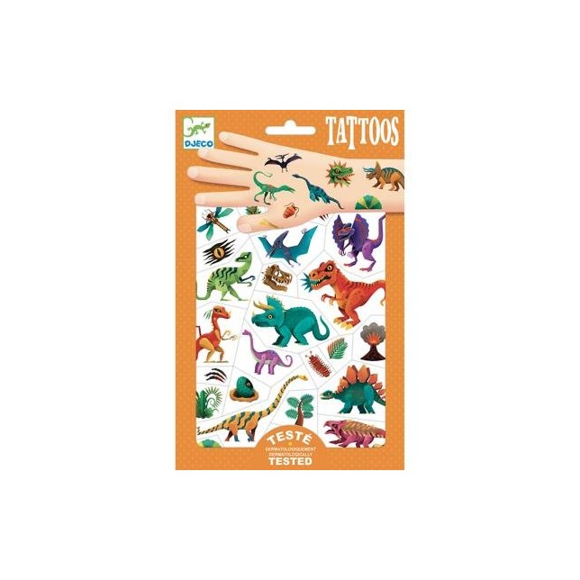 Djeco tatuiruočių rinkinys "Dinozaurai"