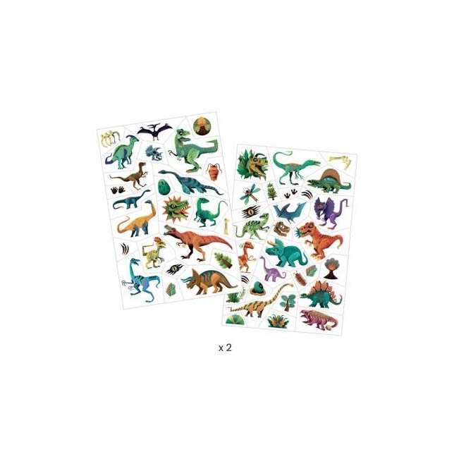 Djeco tatuiruočių rinkinys "Dinozaurai"