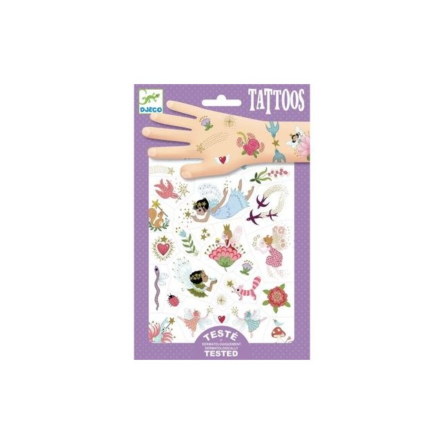 Djeco laikinos tatuiruotės "Fėjos ir draugai"