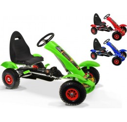 Minamas kartingas su pripučiamais ratais