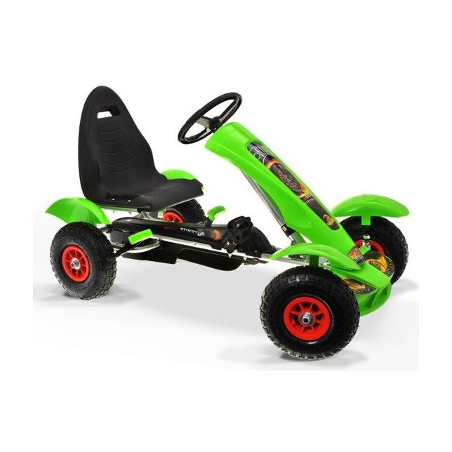 Minamas kartingas su pripučiamais ratais