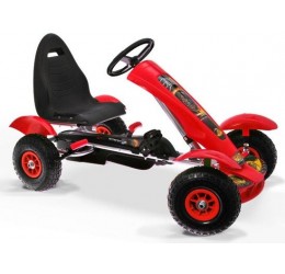 Minamas kartingas su pripučiamais ratais