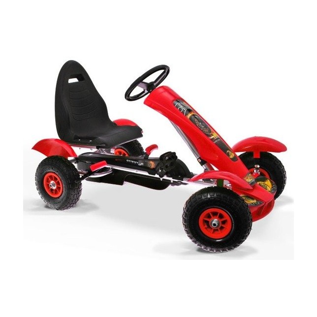 Minamas kartingas su pripučiamais ratais