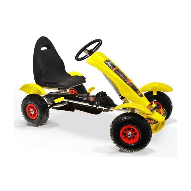 Minamas kartingas su pripučiamais ratais