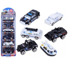 Policijos automobilių rinkinys (6 vnt.)