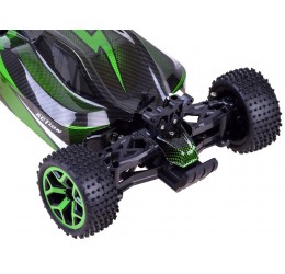 RC Buggy racer automobilis su keturiais varomais ratais (žalias)