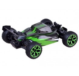 RC Buggy racer automobilis su keturiais varomais ratais (žalias)