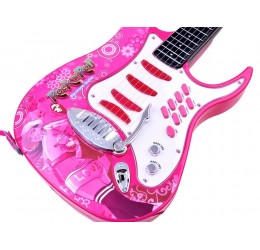 Vaikiška gitara su kolonėle ir mikrofonu