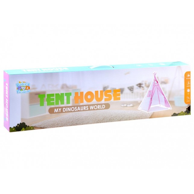 Rožinė tipi palapinė "Vienaragis"