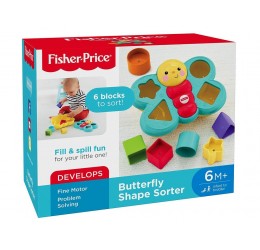 Fisher Price kaladėlių rūšiuoklis "Drugelis"