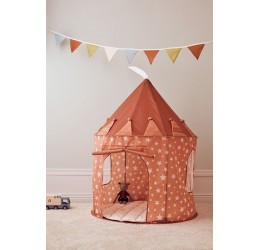 Kids Concept oranžinė vaikiškai palapinė "Žvaigždelė"