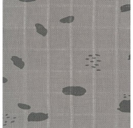 Pilkų taškuotų vystyklų komplektas 70x70cm (3 vnt.)