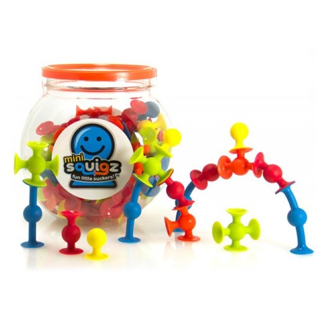 Mini edukaciniai lipšniukai Squigz (75 vnt.)