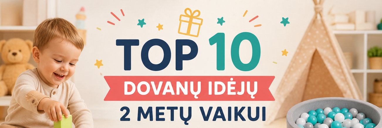 Top 10 dovanų idėjų 2 metų vaikui